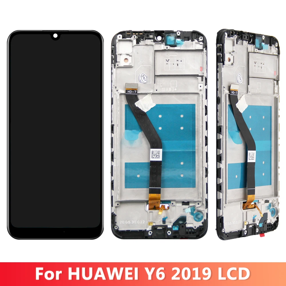 화웨이 Y6 2019 LCD Y6 프로 2019 디스플레이, MRD-LX1F 터치 스크린 교체, 아너 8A LCD JAT-LX1, LX3 LCD 디스플레이, 6.09 인치