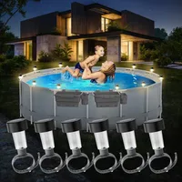 Solar pool lights for Above Ground Pools Above Ground fence decoration LED waterproof pool accessories night light 1