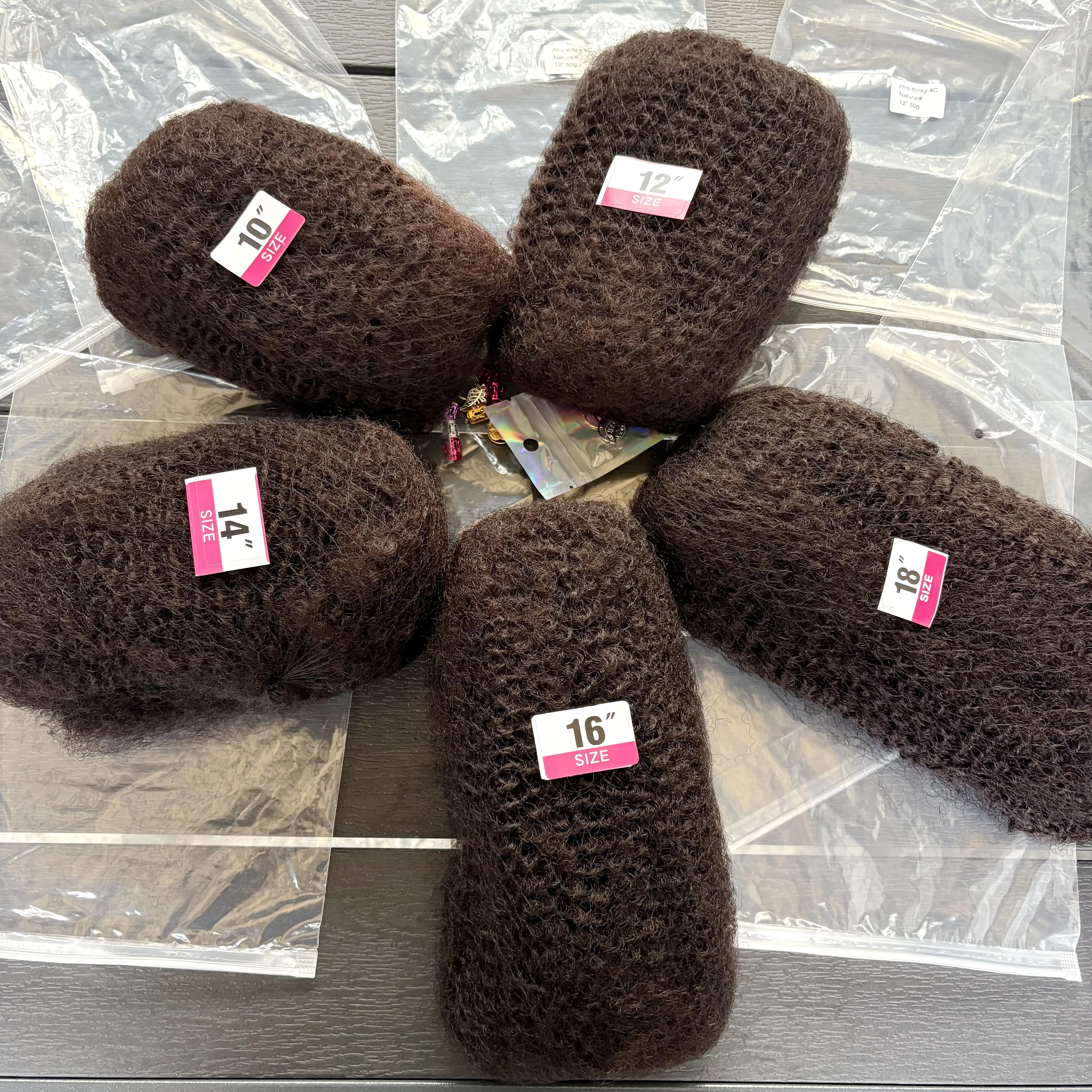 30/50g Pack Natural 4C Afro Kinky Bulk Human Hair Extensions No Weft 10-18 Inch Brazilian Remy for Locs Micro Twist Braiding 5