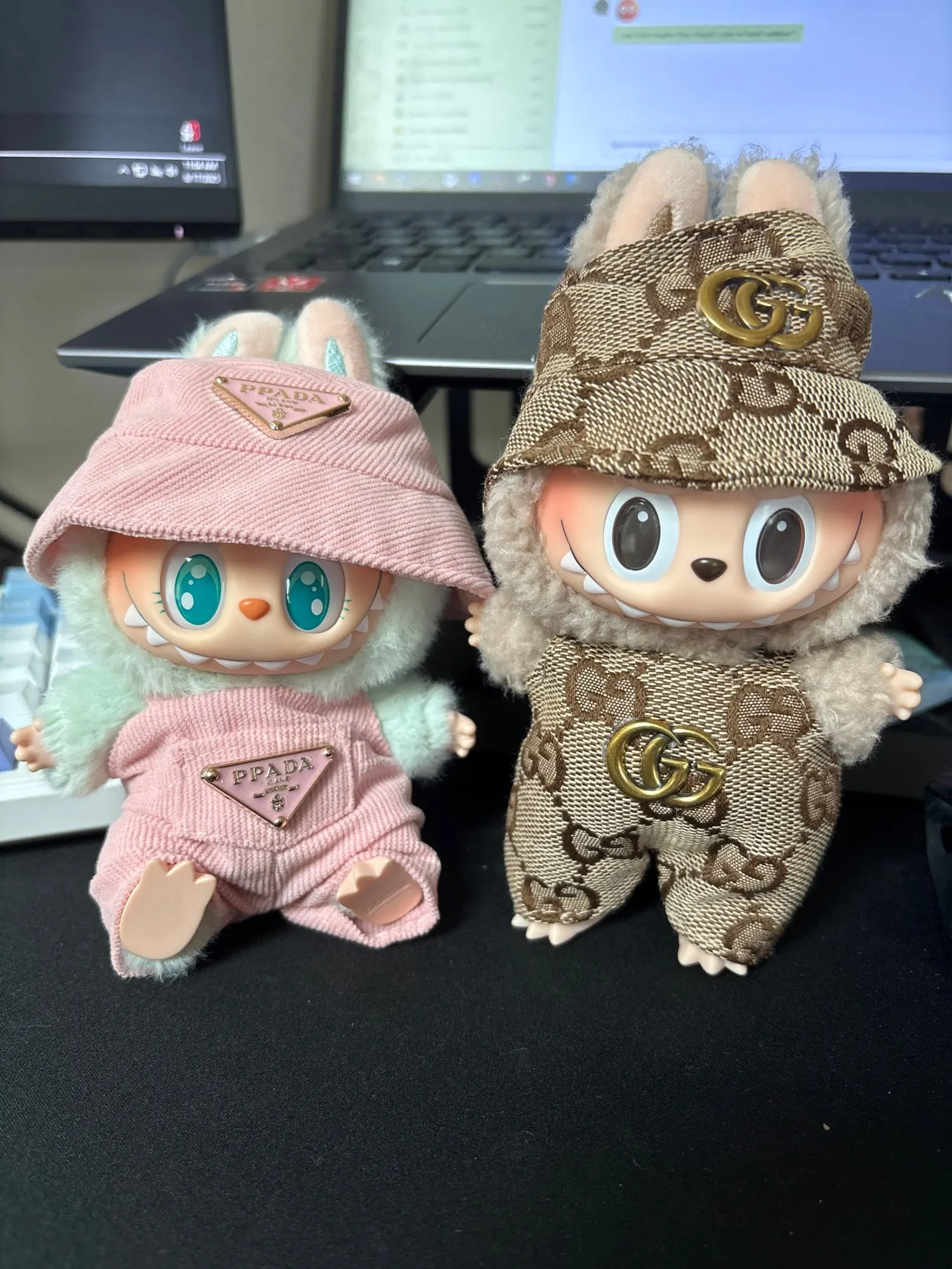 Labubu Doll Clothes - Fashion Overalls for V1/V2 15/17cm Plush Dolls photo review