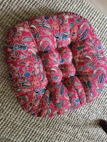 Tranquil Blue Tribal Meditation Cushion | Mindful Calm photo review