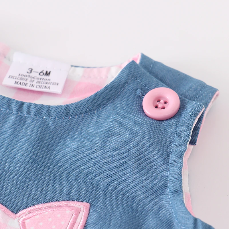 Cotton baby suit Girlymax Summer Jumpsuit Pig Sunflower Color Stripe Ruffles Sleeveless Baby Girls Kids Clothing Infant Romper Toddler Newborn Sailor Romper Girls Boy Costume Anchor