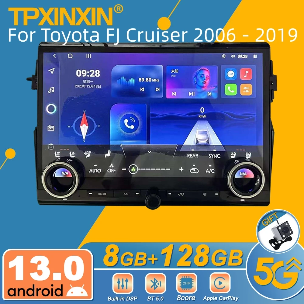 

For Toyota FJ Cruiser 2006 - 2019 Android Car Radio 2Din Stereo Receiver Autoradio Multimedia Player GPS Navi Head Unit Screen