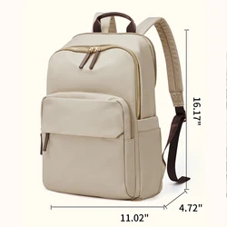 Versatile Women's Large Capacity Backpack - Travel, Business, and School Bag (Khaki)