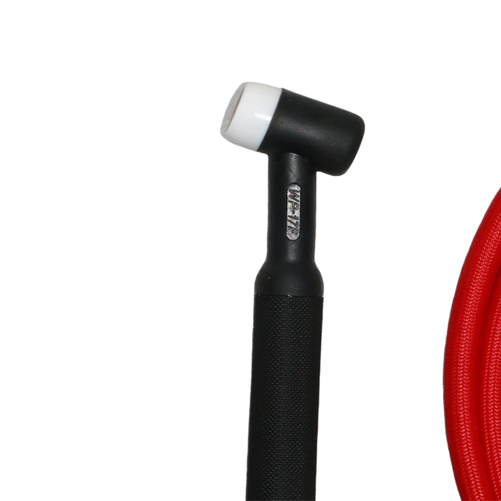 Tig Welding Gun Torch WP17 WP17F WP17V WP17FV 4M Red super soft Hose 35-70 Euro Connector welding torch