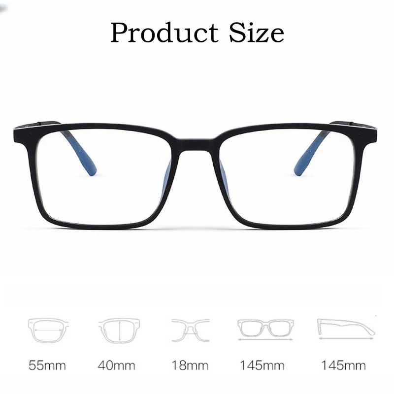 Eyeglasses frames Eyeglass frames YIMARUILI Ultra-light Comfortable Pure Titanium Glasses Frame Men Fashion Square Big Size Flexible TR90 Women Eyeglasse Frames