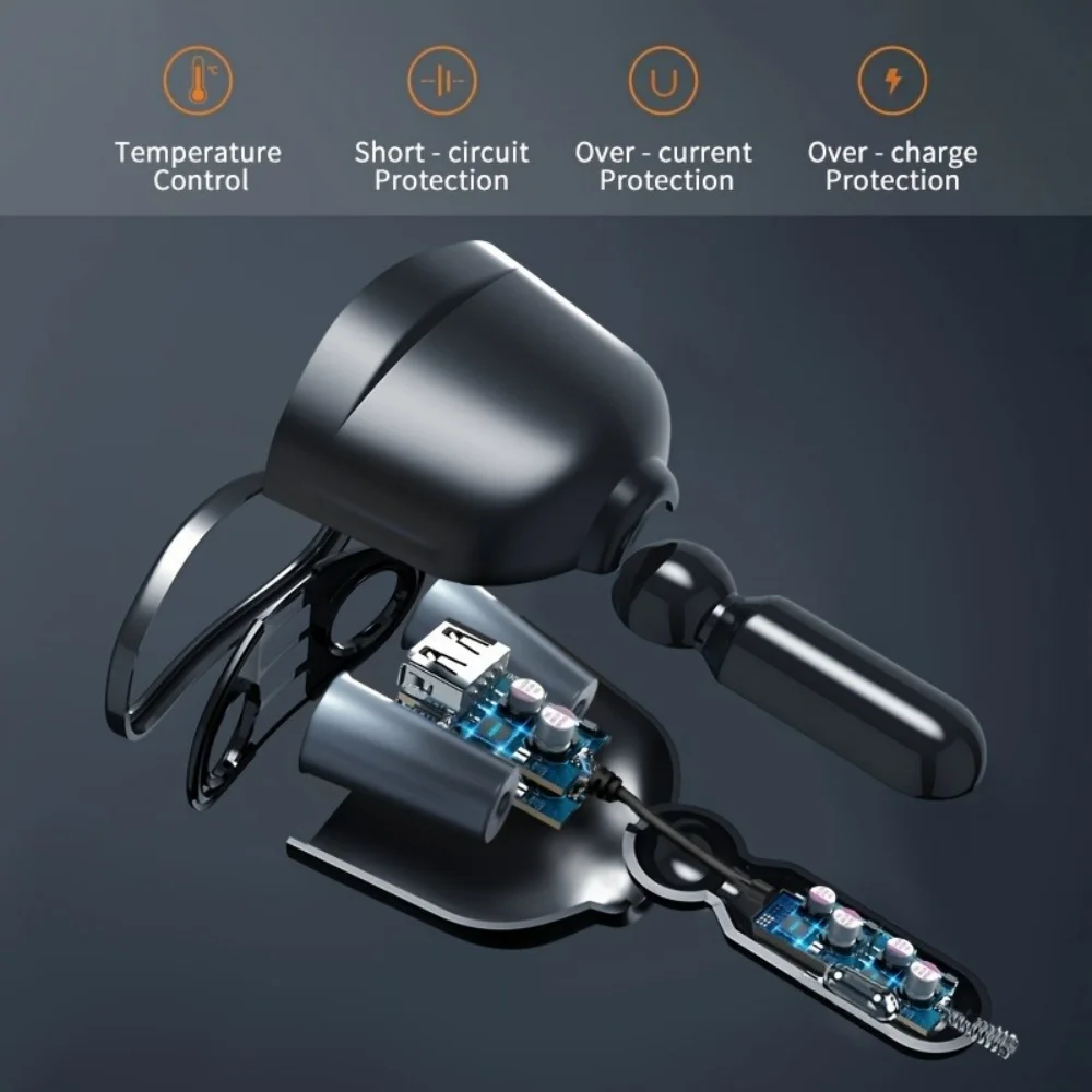 Caricatore per auto da 66 W a 4 porte Caricatore per telefono per auto USB tipo C a ricarica rapida per iPhone Xiaomi Samsung Adattatore di alimentazione per accendisigari per auto - immagine 5