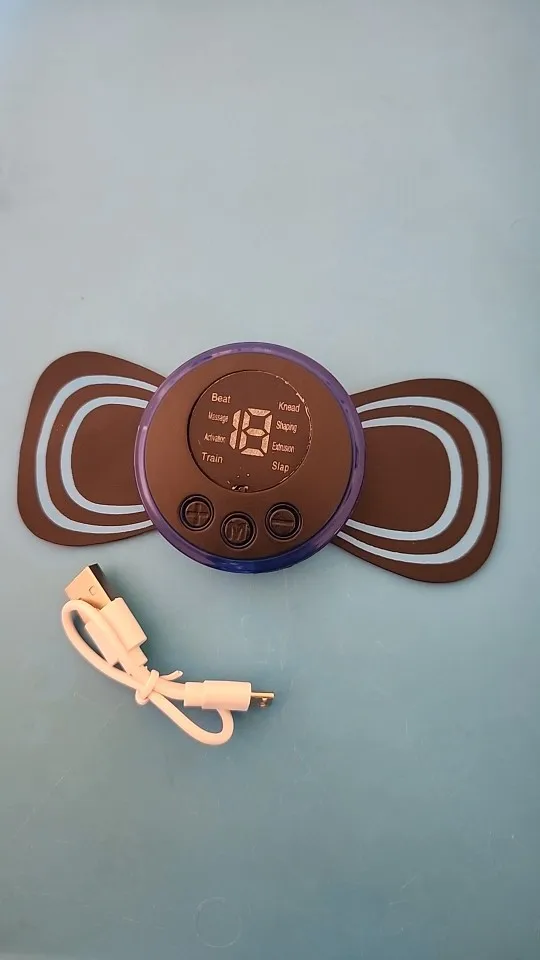 Tragbares EMS Nackenmassagegerät - Muskelstimulator für Nacken- und Rückenschmerzlinderung photo review