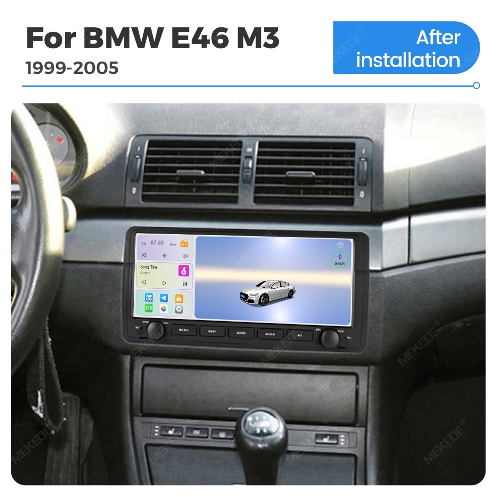Radio Estéreo para Auto Mekede de 10.26 Pulgadas, 4G+64G, 8 Núcleos, Carplay Inalámbrico para BMW E46 M3 318/320/325/330/335 1998-2006, Android 15, Navegación GPS, Reproductor Multimedia de Video 2