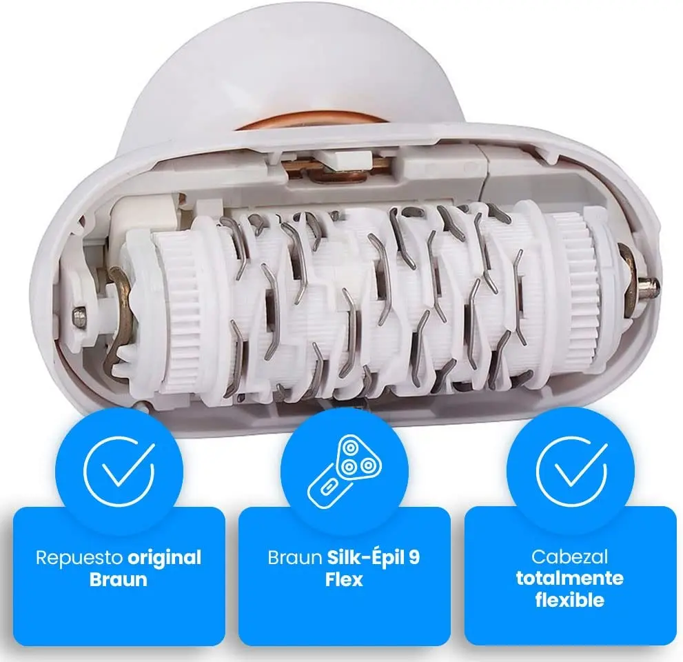  Braun 81719648 Silk-épil 9 SE9 Flex Epilator Head - Fits Type  5380, Models: 9001, 9002, 9003, 9010, 9020, 9030, 9100, 9200, 9300 : Beauty  & Personal Care