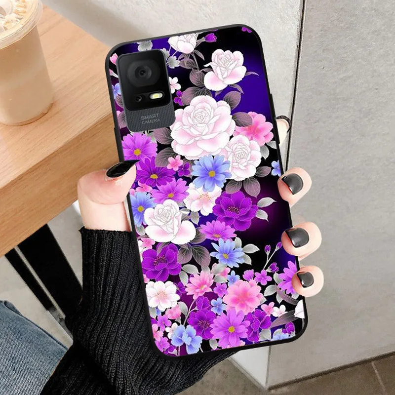 Shockproof Black Silicone Phone Case - 6.6 Protective Back Cover Bumper Shell