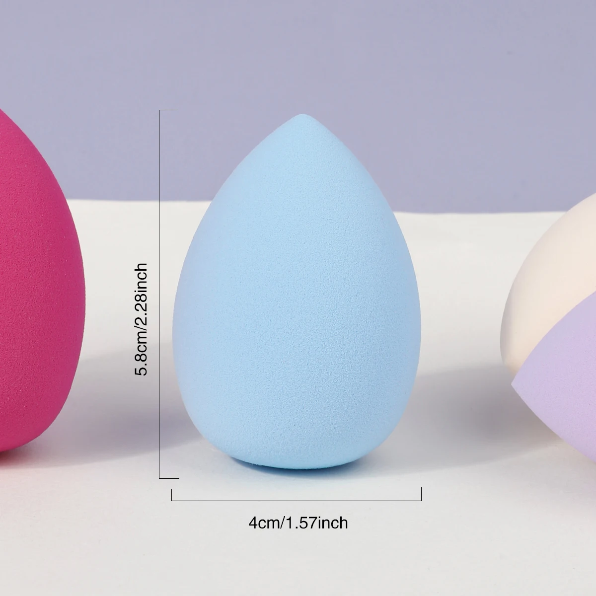 4pcs Makeup Sponge Powder Puff Beauty Cosmetic Ball Foundation Powder Puff Dry Wet Combined Water Droplets Make Up Tools 4