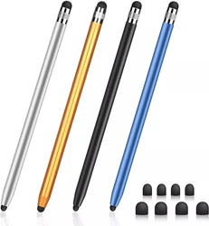 Universal Capacitive Stylus Tablet Pen with Dual Silicone Tips (4 Colors)
