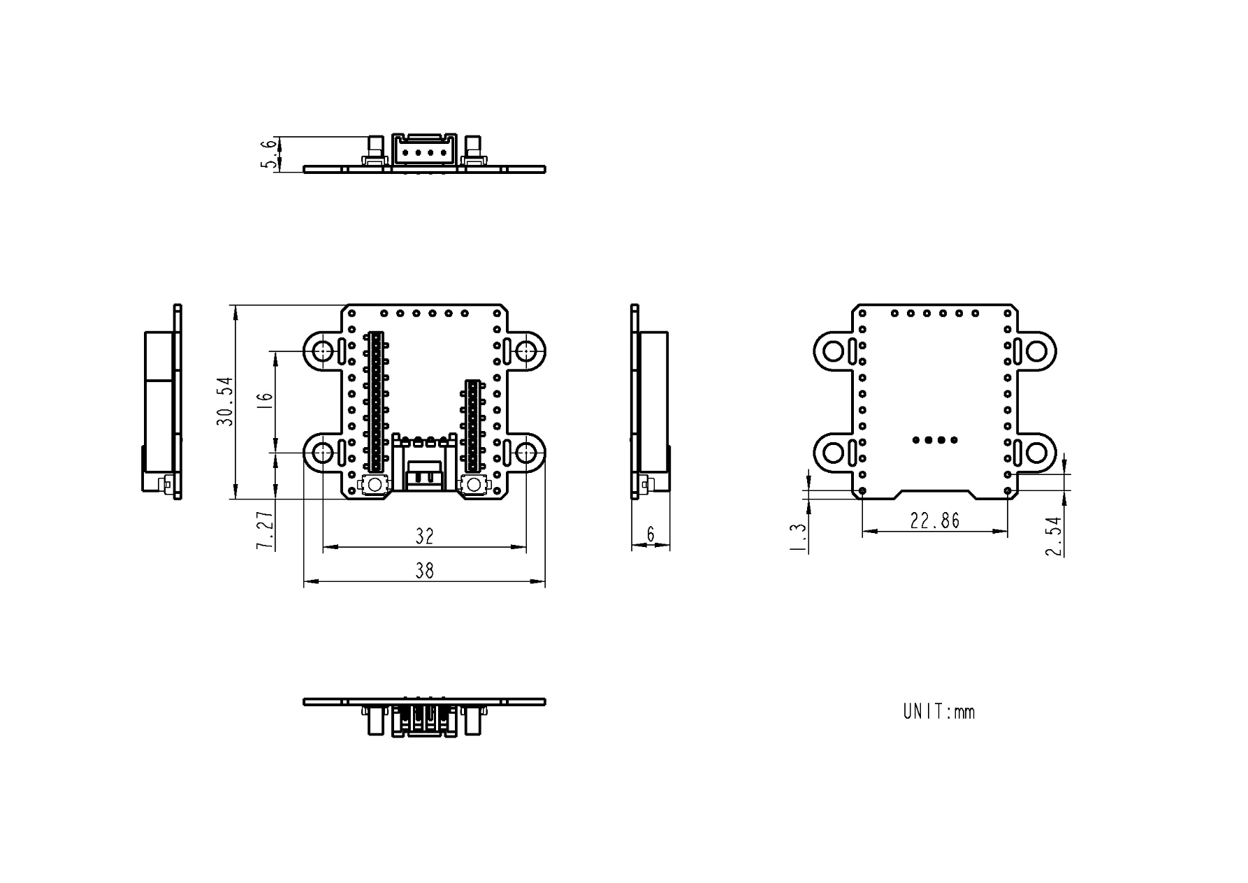 Official M5StampS3 BreakOut Extension Board