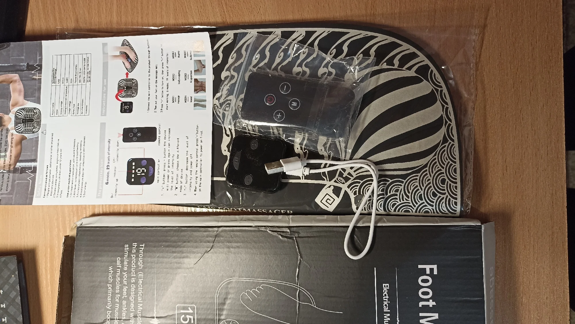 Electric Massager Pad EMS Foot Massager Pad photo review