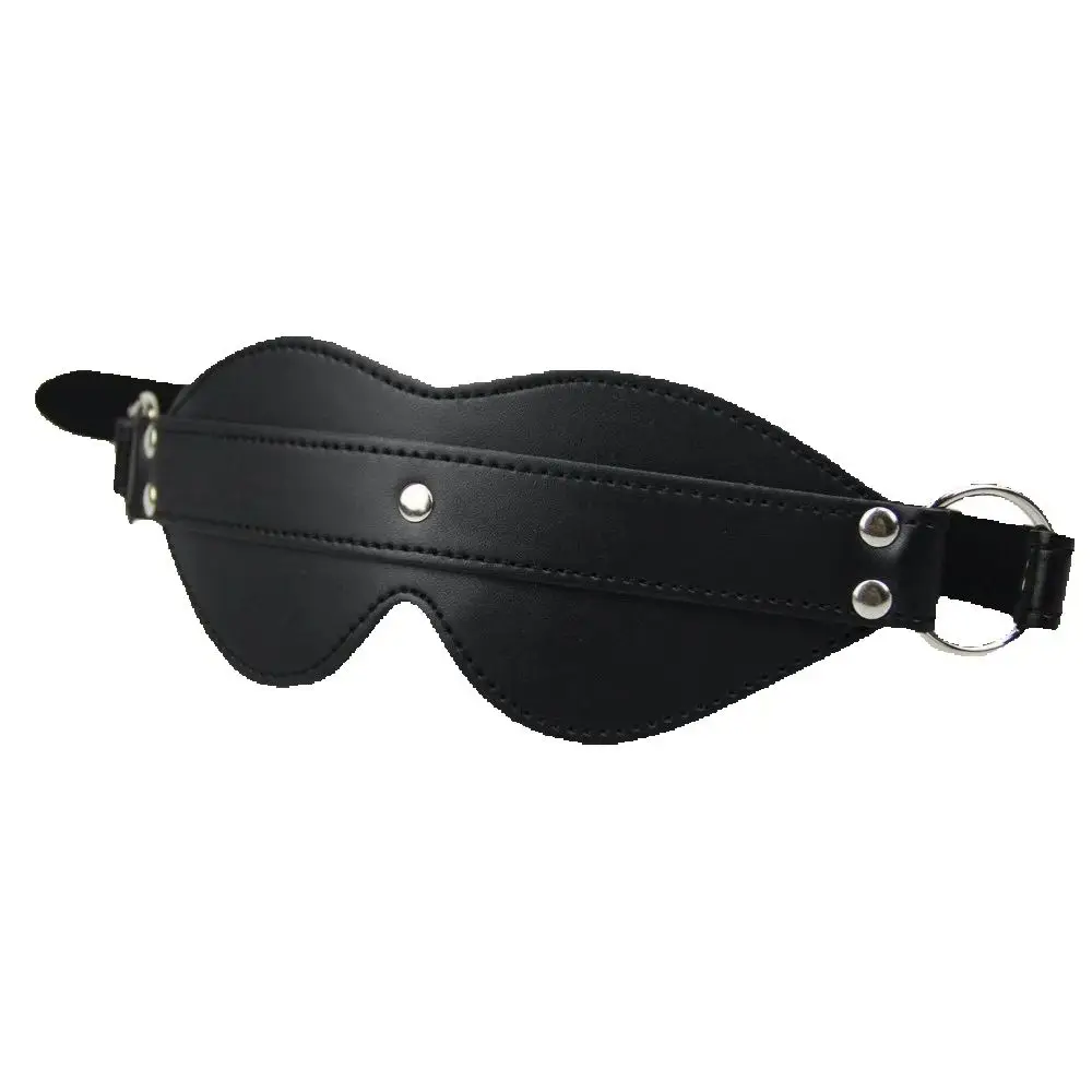 Leather Blindfold Adult Games BDSM Flirt Sex Toy Sexy Mask Sleeping Masquerade Cat Eye Party Club Coslay Mysterious_voghion.com