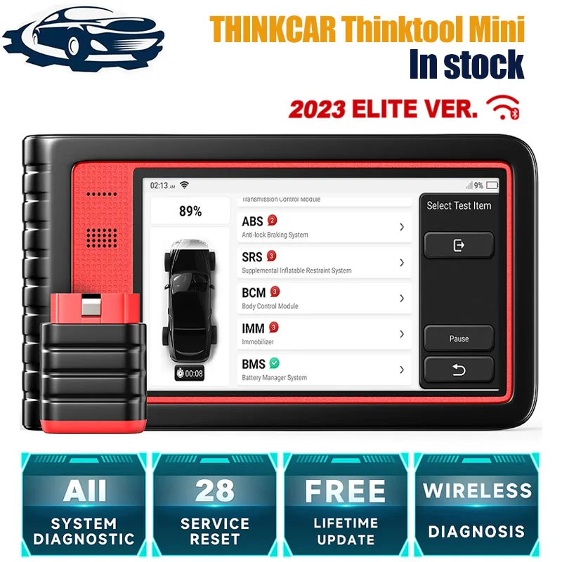

THINKCAR Thinktool mini OBD2 Scanner Professional Full System Scanner 28 Reset all software Free Update Tools Diagnostic Tools