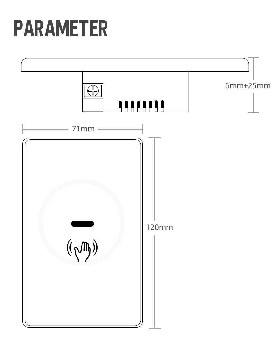Tuya Necessário, Interruptor EUA, Suporte Alexa, Google Home, Controle de Voz