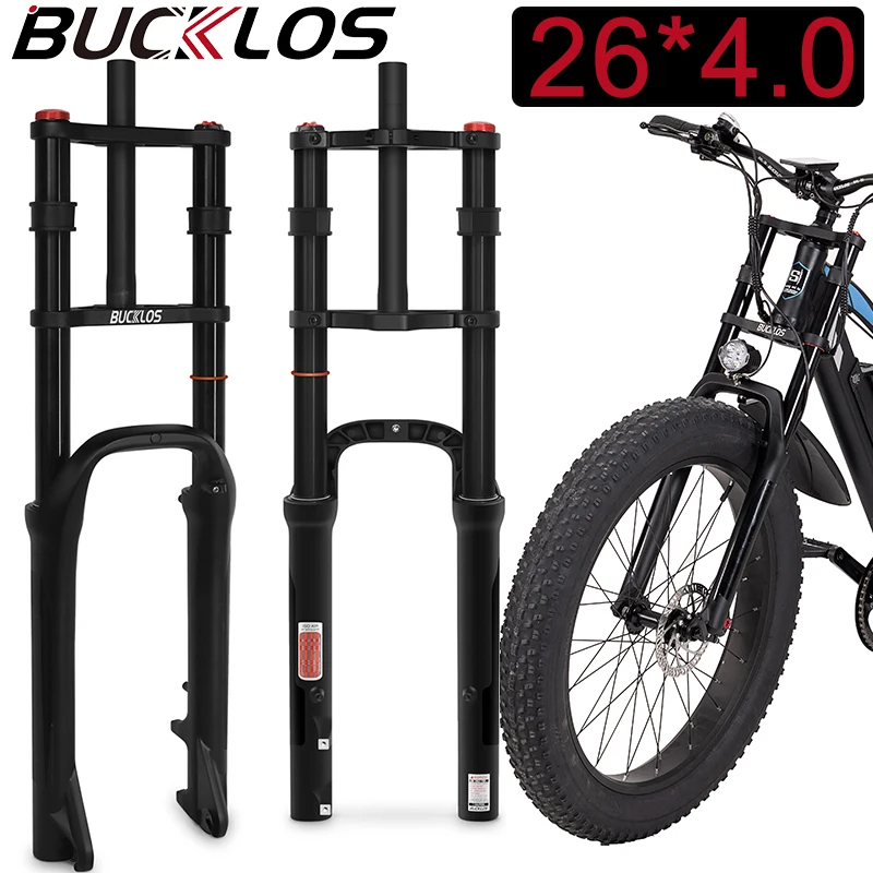BUCKLOS 26*4,0 Fat Tire Gabeln Doppelkrone Schnee Strand Fahrrad Fat