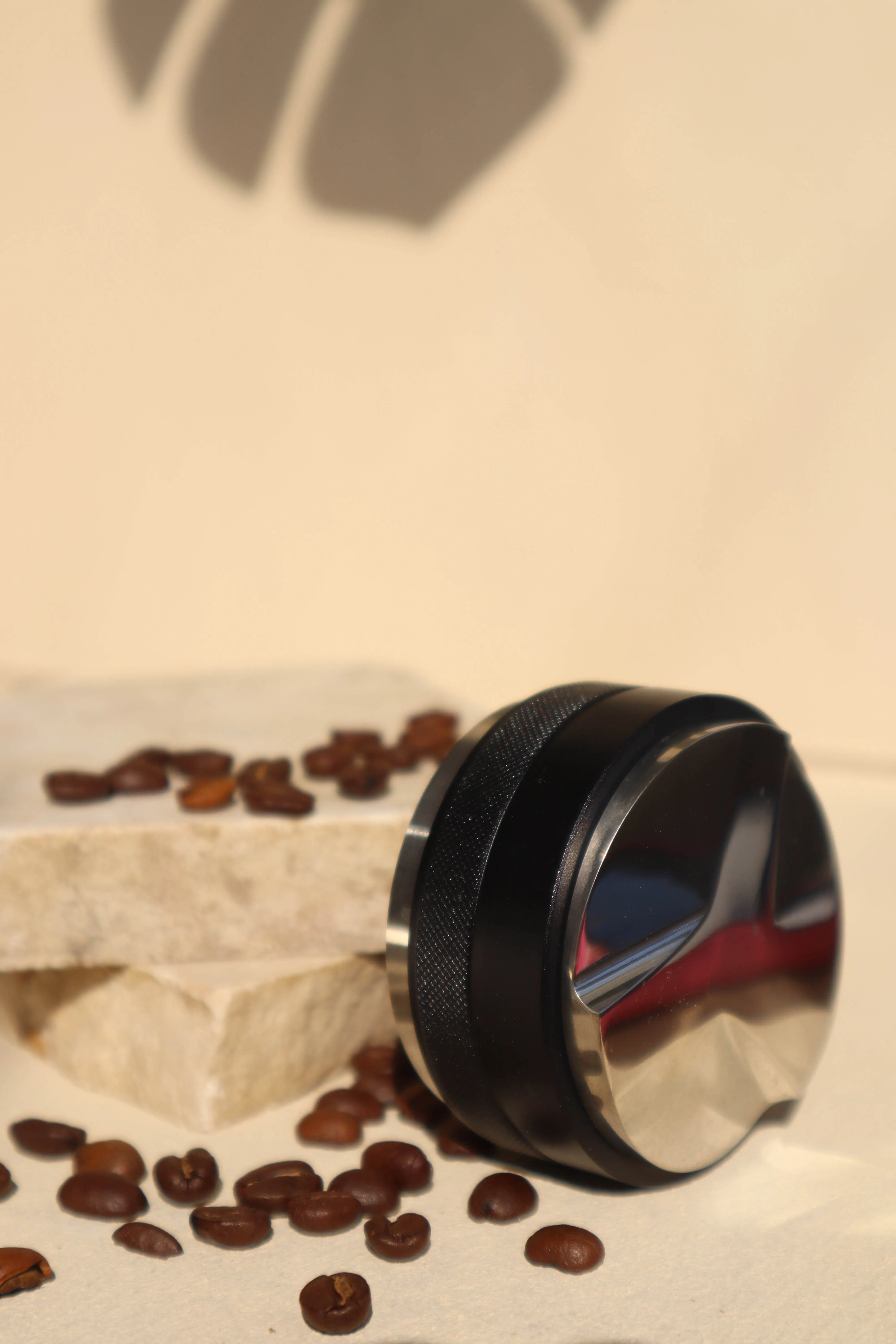 

Coffee Distributor Adjustable Depth Espresso Tamper Stainless Steel Dual Head 58mm