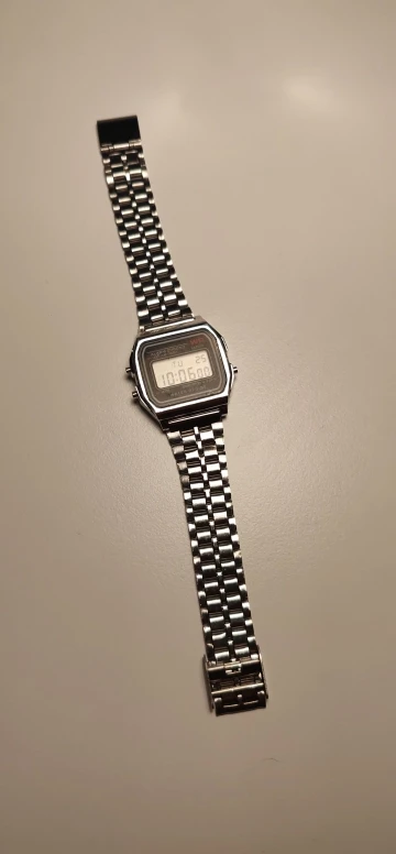 Retro Square Digital Watch for Women & Men - Rose Gold Silver photo review