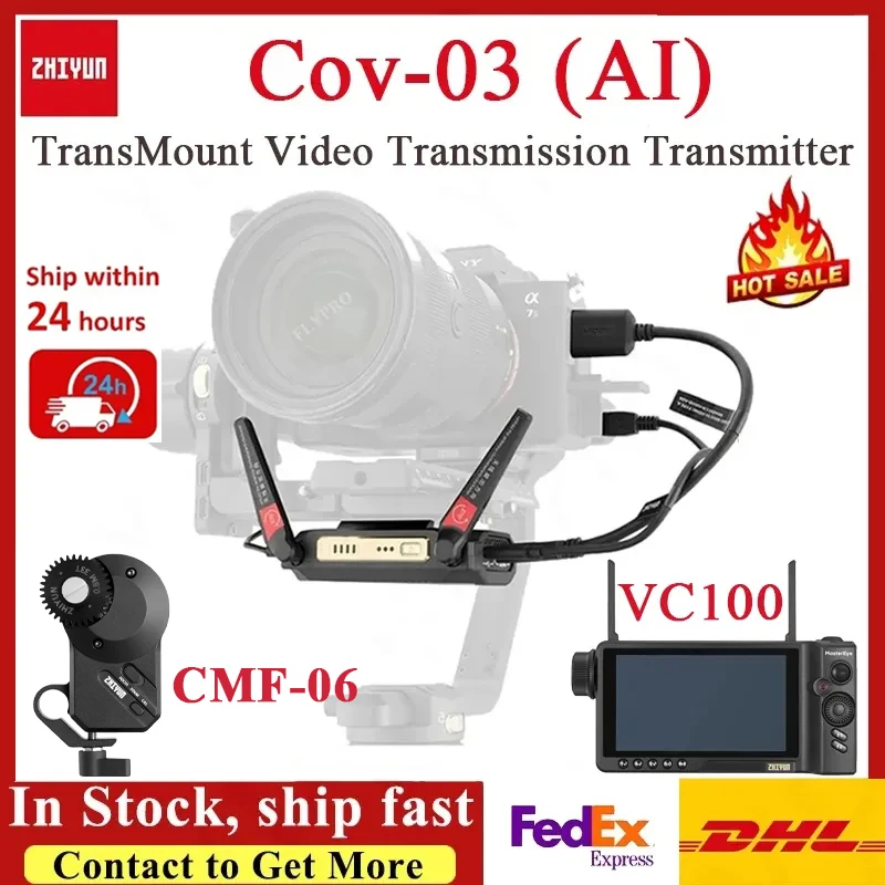 ZHIYUN Cov-03 AI TransMount Image Transmission Transmitter CMF-06 for Weebill 2 3S Crane 3S Weebill S Accessories