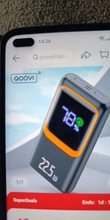 QOOVI Power Bank 20000mAh External Large Battery Capacity PD 22.5W Fast Charging Portable Charger Powerbank photo review