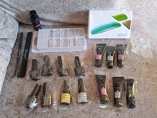 Nail Extension Kit Acrylic Gel Polish Nail Polish with UV LED Nail Lamp Manicure Kit photo review