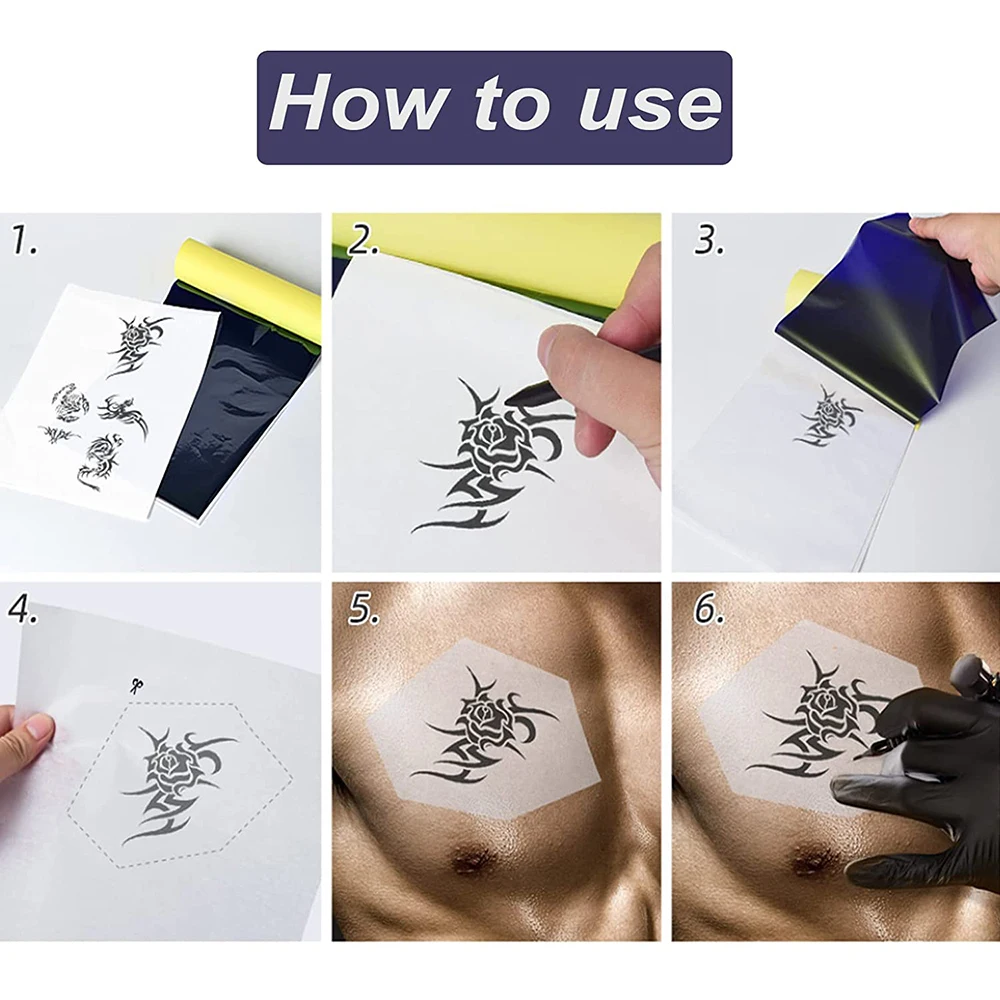 10/30/50pcs Tattoo Transfer Papers A4 Size Tattoo Thermal Printer Copier Stencil Papers for Tattoo Transfer Machine Accessories 4