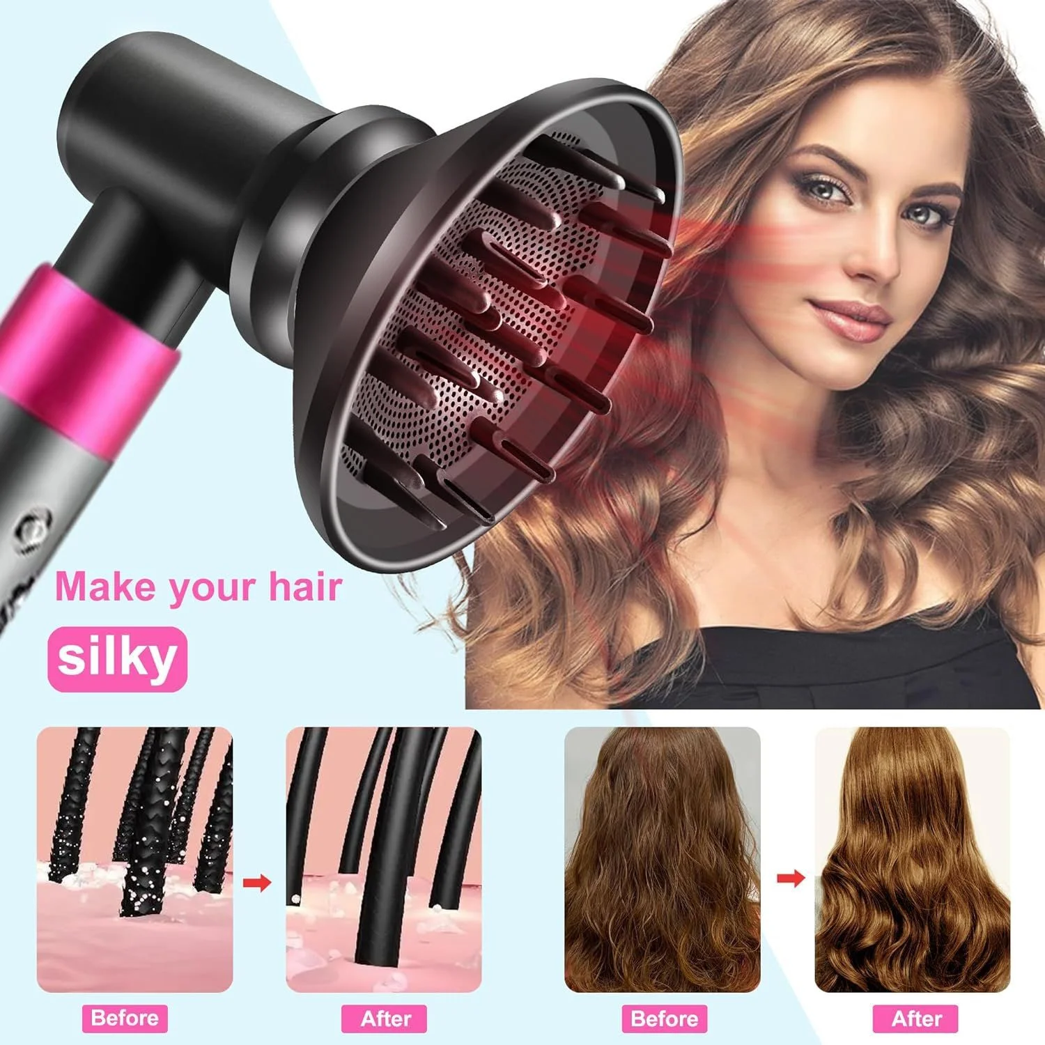 SenCiciMen Diffuser Nozzle Hair Styler For Dyson Airwrap HS01 HS05