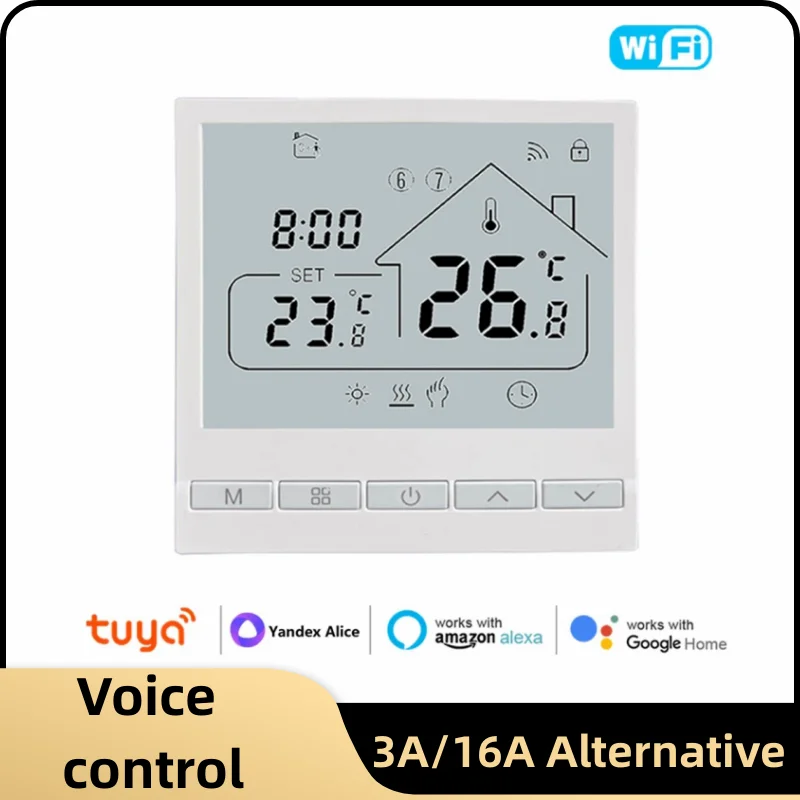 TuyaWiFiSmartThermostatTemperatureControllerforElectricFloor