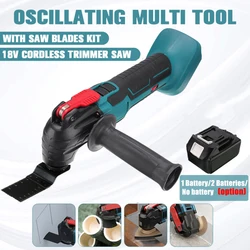 Cordless Oscillating Multi Function Tool Electric Saw Trimmer Trimming Shovel Cutting Machine Woodworking for Makita 18V Battery