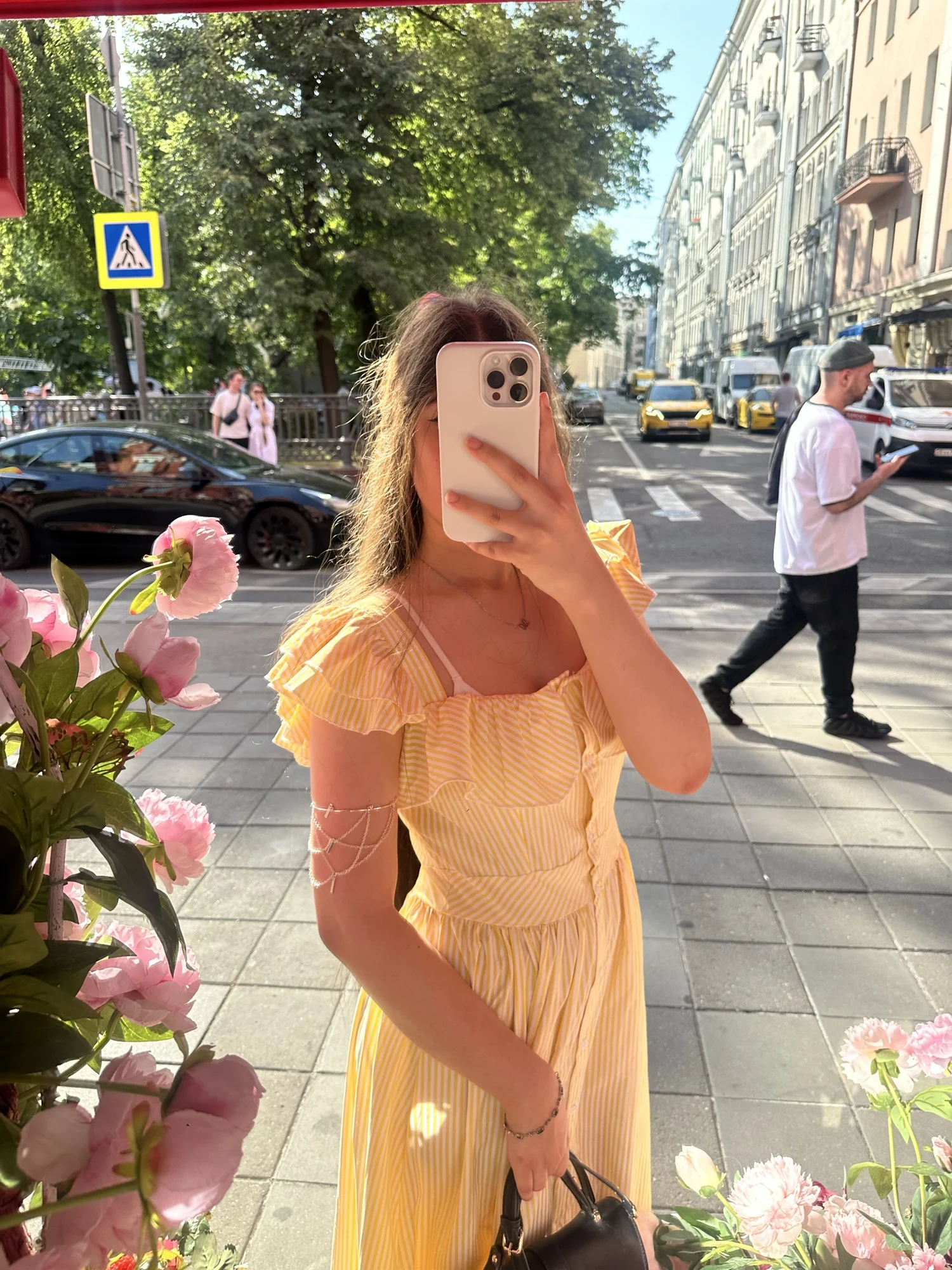 Chic Blue Striped Ruffled Summer Dress for Beach Parties photo review