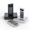 50000mAh Solar Power Bank Large Capacity USB 4 in1 Super Fast Charging USB TypeC LED Light Outdoor Power Bank For Xiaomi iPhone 6