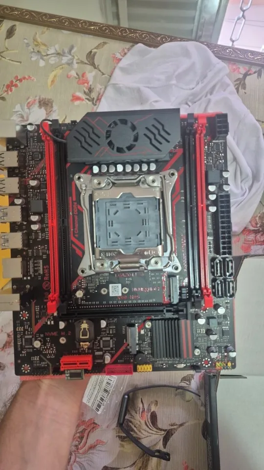 QIYIDA X99 H9S Motherboard Set Kit With LGA2011-3 Xeon E5 2630 V4 CPU DDR4 16GB REG ECC memory NVME M.2 TPM 2.0 Interface SATA3 photo review