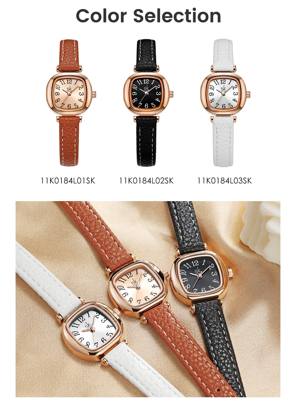 New Reloj Mujer SK Watch Fashion Woman Watches Elegant Women's Quartz Wristwatches Original Ladies Clock Relogio Feminino Gift