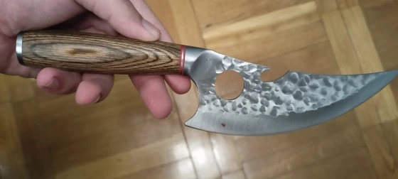 Steel Craft Mastery: Hand-Forged Chef and Butcher Knives for Culinary and Outdoor Adventures photo review