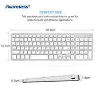 OS System Keyboard For Macbook Air iMac Pingguo MAC Keyboard Bluetooth Wireless keyboard - Image 2