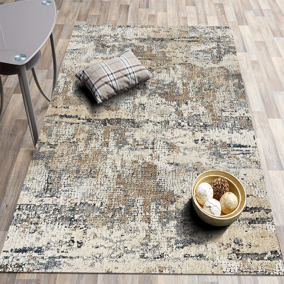 

Printed Ethnic Classic Pattern Mink and Beige color non-slip carpet / Kids room bedroom living room carpet / home gift