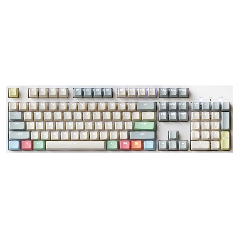 Canvas Translúcidas Keycaps para Teclado Mecânico Side ou Top Print Keycap Pbt Double Shot Perfil Oem 1.75u Shif - Imagem 2