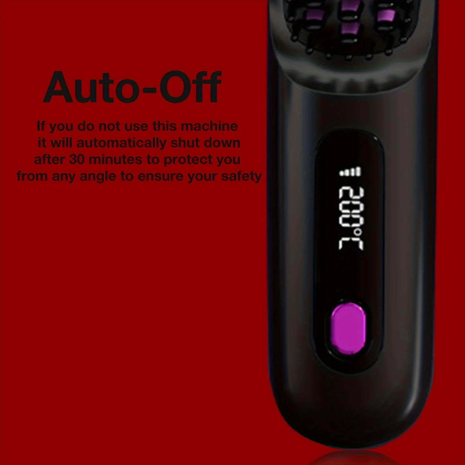 Electric Hair Straightener Brush Portable Fast Heating USB Rechargeable Negative Lons Professional Fashion Straightening Comb