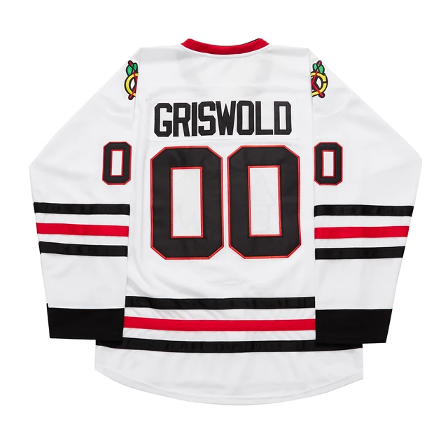 Clark Griswold #00 X-Mas Christmas Vacation Hockey Jersey Movie Stitched  White L