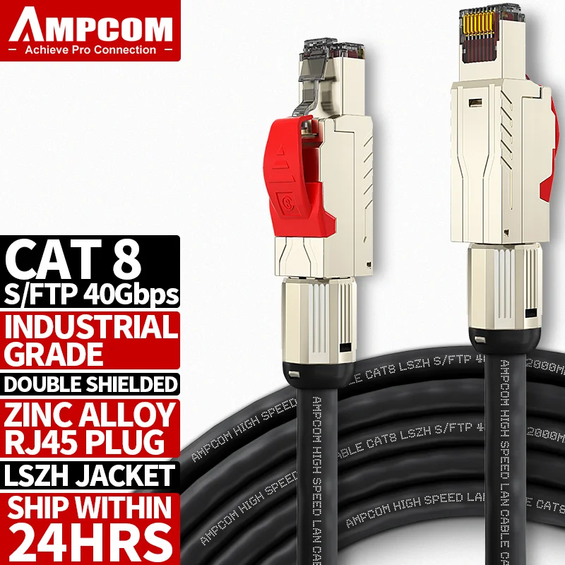 Network Rj45 Cable Computer 10gbps Cat8 Cat7 Cat6a