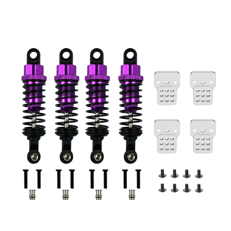 1 Set RC Car Metal Shock Absorber Oil Filled Type Shock Tower WPL C14 C24 MN D90 D91 MN99 99 Adjustable Upgrade Parts Rc Car Shock Absorbers