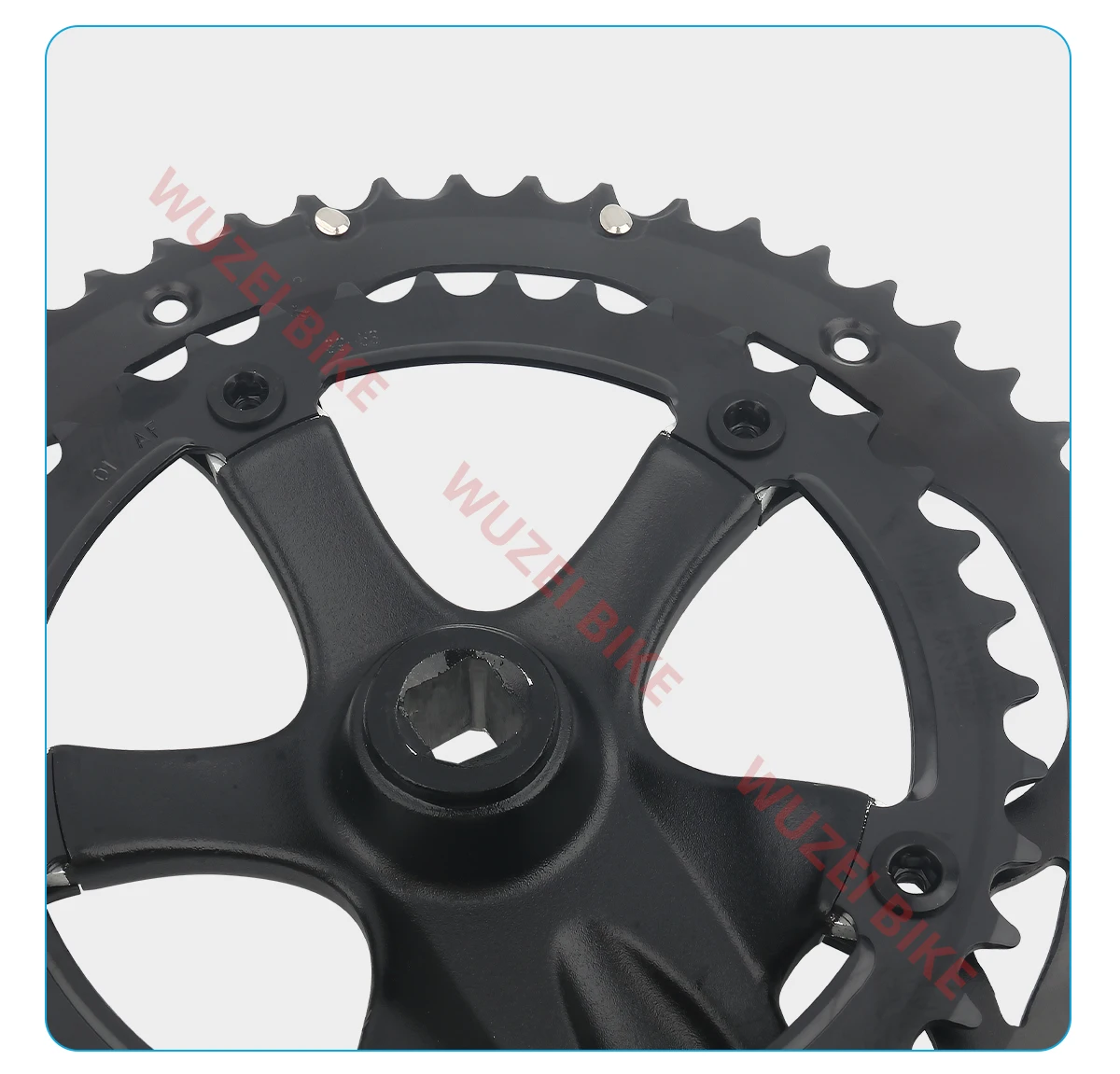 PROWHEEL RPF-521-N Road/Folding Bicycle Square Hole Crankset 8/9