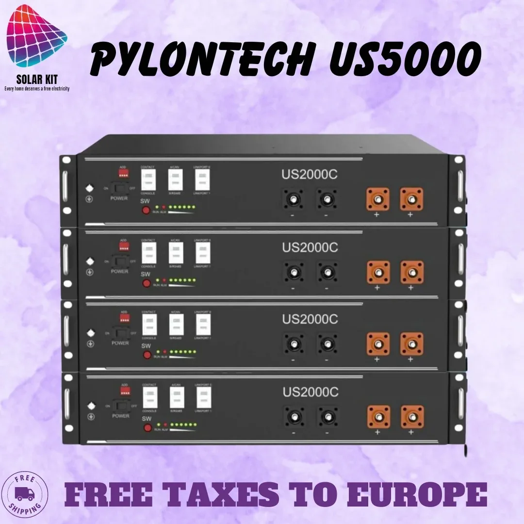 

Pylontech US5000 / 4,8 kWh - 48 V / 100 Ah - Lithium