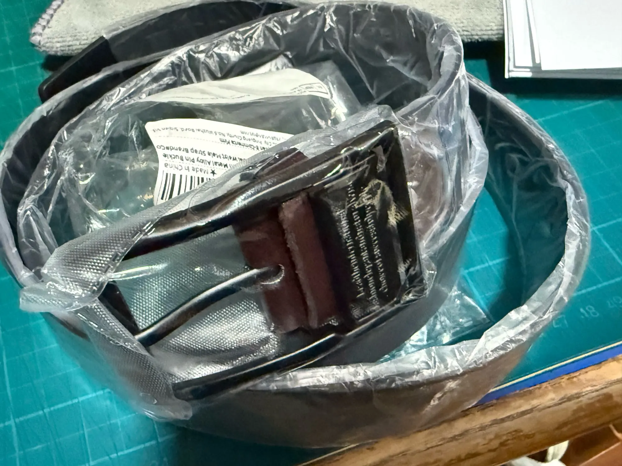 MIDNIGHT SOVEREIGN™ – Black Buckle Genuine Leather Belt photo review