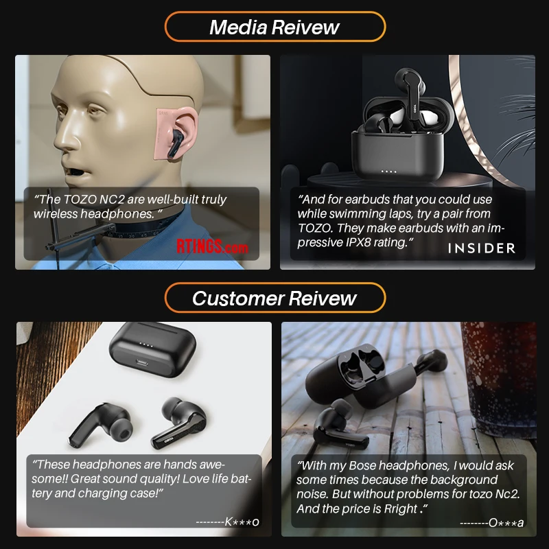 Tozo Nc2 True Wireless Bluetooth 