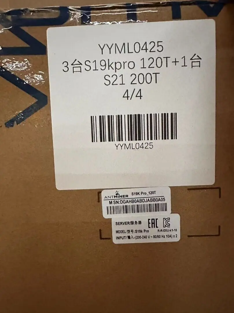

Bitmain Antminer S19k Pro 120Th или 137Th