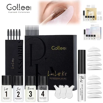 Gollee 오리지널 속눈썹 리프팅 파마 리텐션 세트, 4-6 주, 속눈썹 컬, 속눈썹 파마 키트, 트리트먼트 메이크업 세트, 신제품